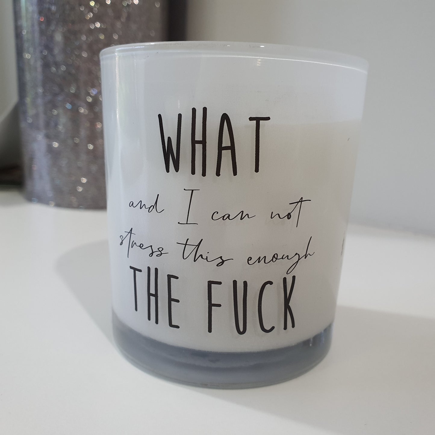 Clear 70mm Sticker - DIY for candles - sweary warning!