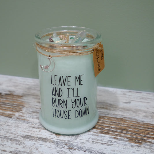 Clear 70mm Sticker - DIY for candles - sweary warning!