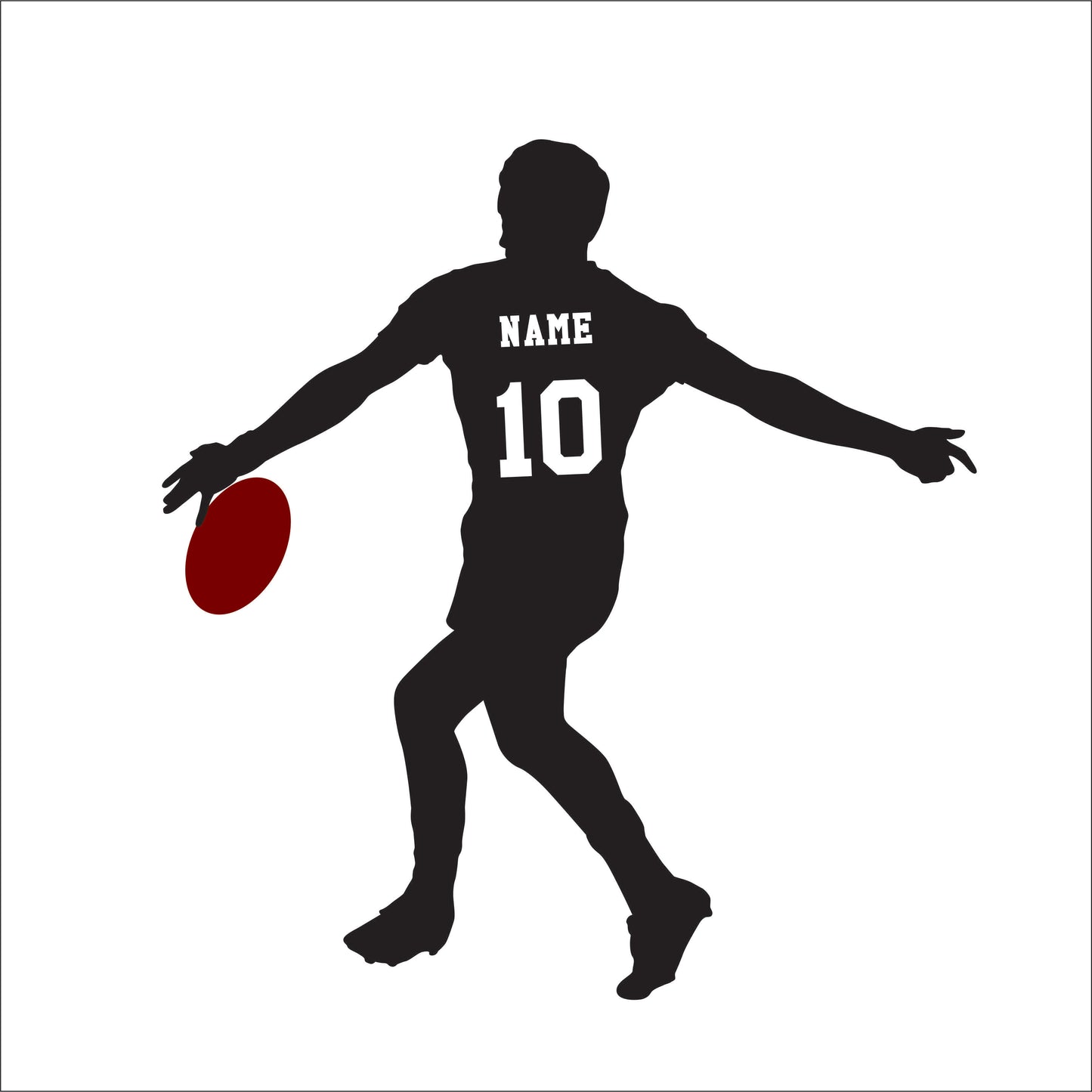 Fabric Wall/Door Personalised AFL Football Decal