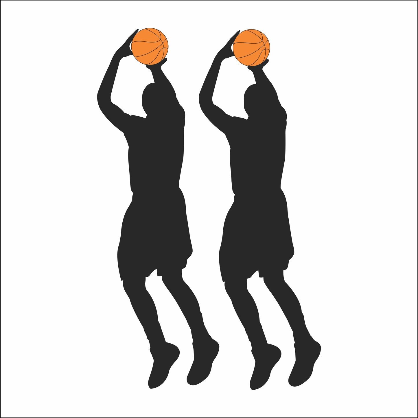 Fabric Wall/Door Personalised Basketball Decal