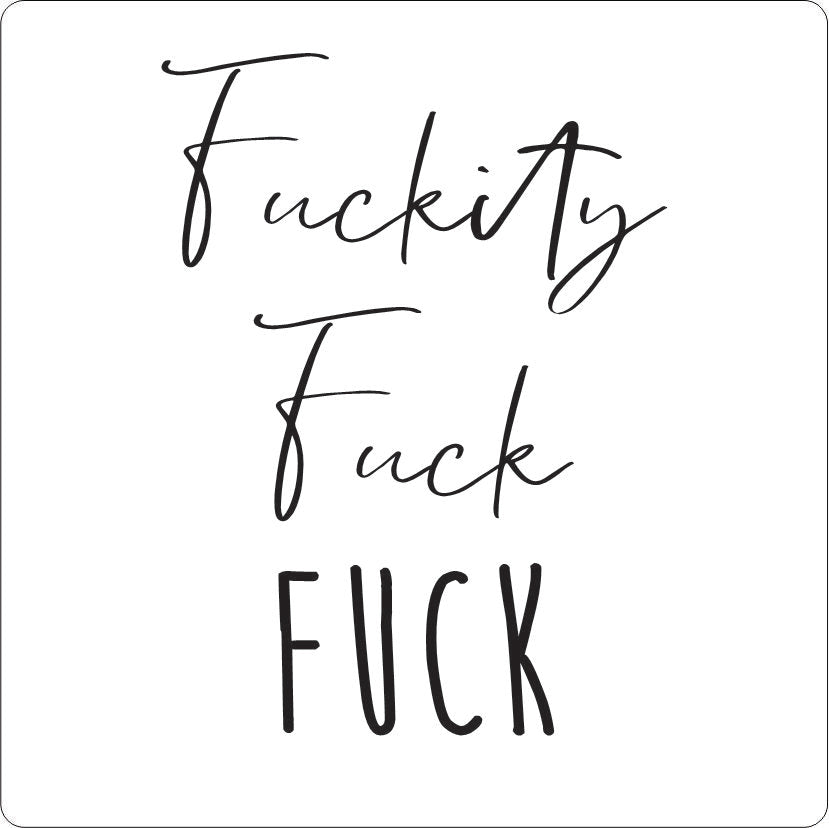 Clear 70mm Sticker - DIY for candles - sweary warning!