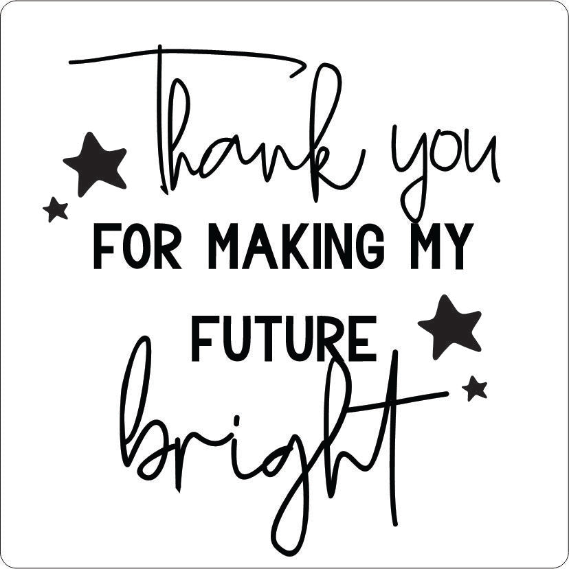 Clear 70mm Sticker - DIY for candles - sweary warning!