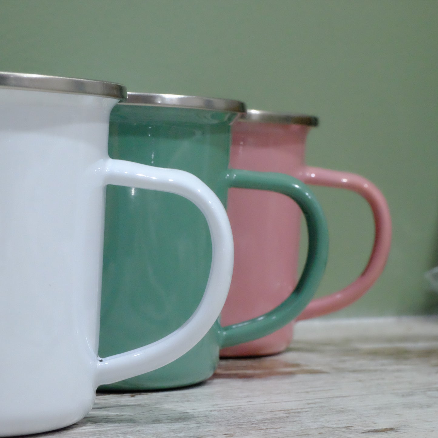 Enamel Mug 360ml - I wish I was a punk rocker with flowers in my hair