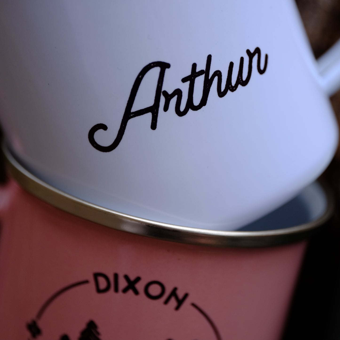 Enamel Mug 360ml - Adventure camping personalised