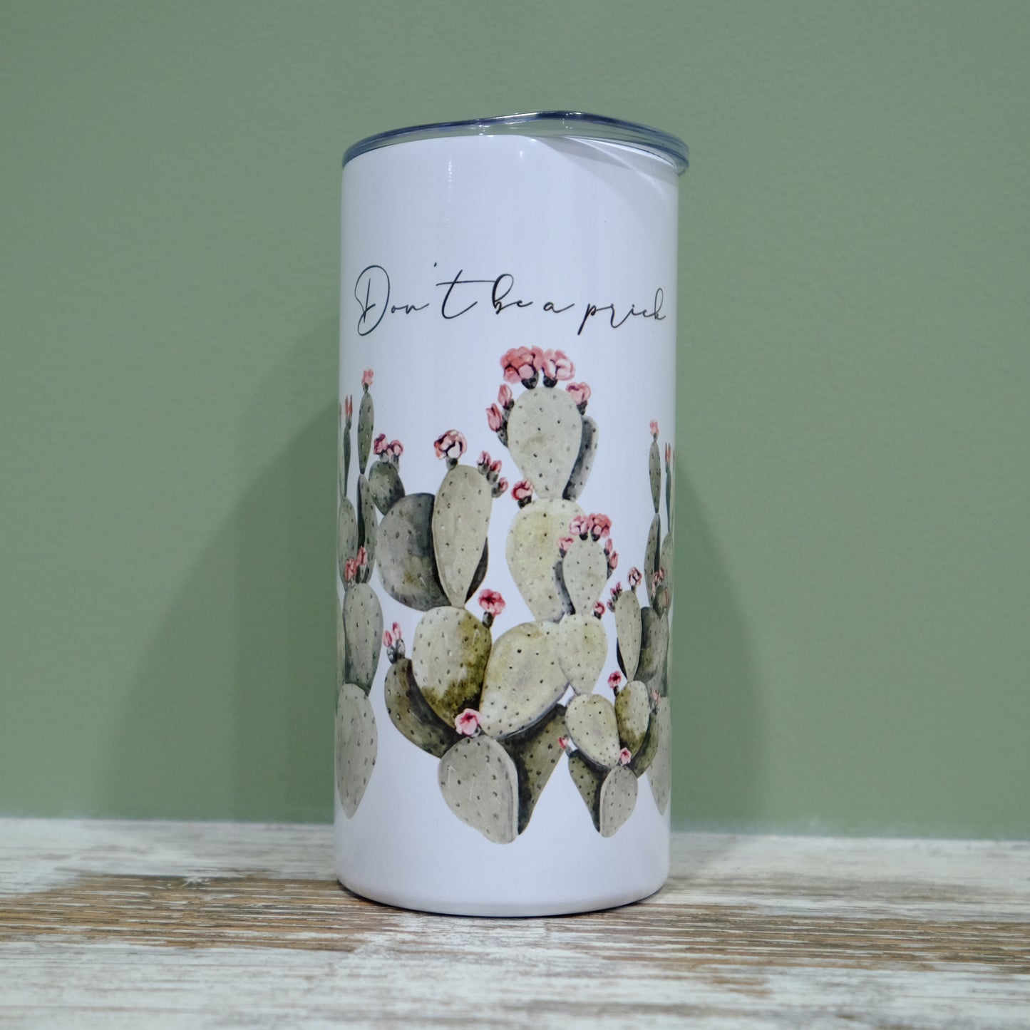 Stainless tumbler with slide lid - INSULATED - 15oz - Boho Don't be a Prick