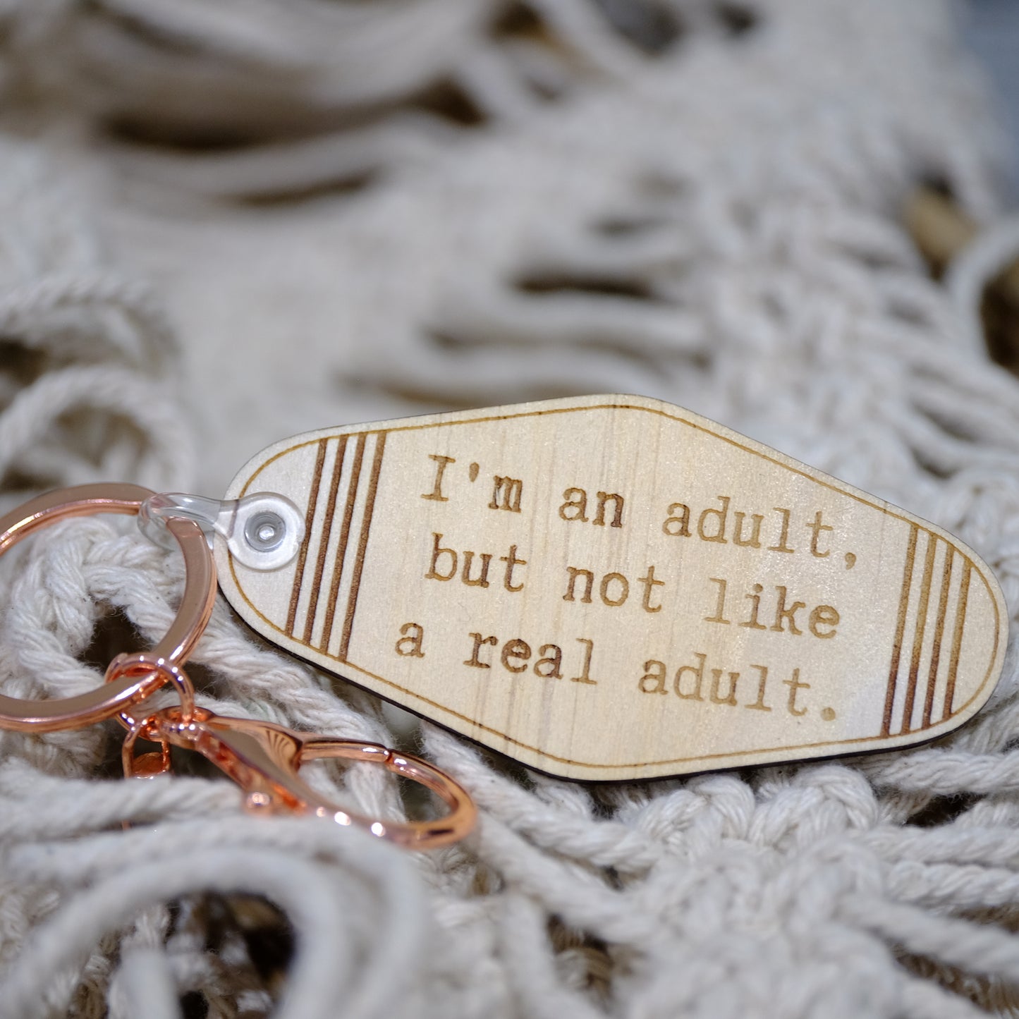 Keyring - I'm an adult but not like a real adult