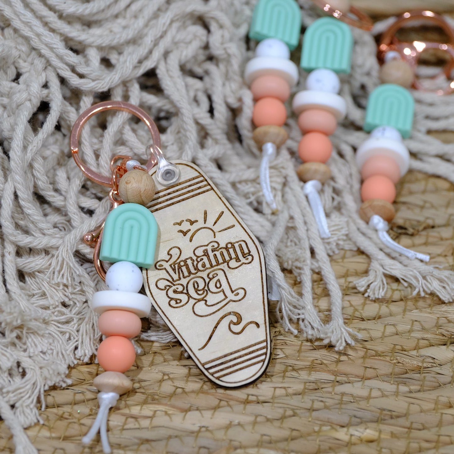 Keyring - Mint Arch rainbow