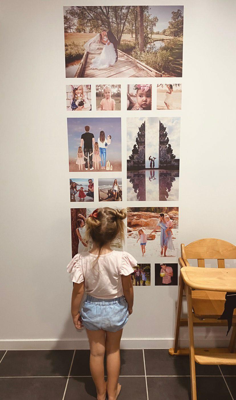 Fabric Photo Wall Decals - Large Photo package