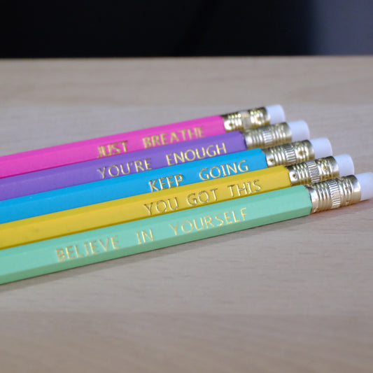 Pencil Set - Just Breathe
