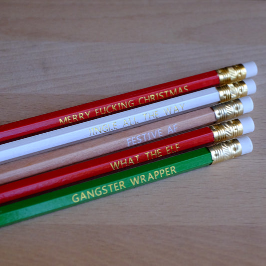 Pencil Set - Christmas - sweary