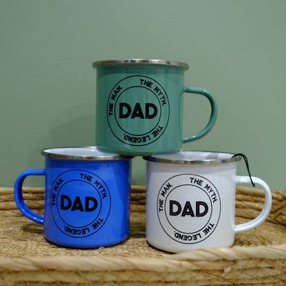 Enamel Mug 360ml - Dad mugs