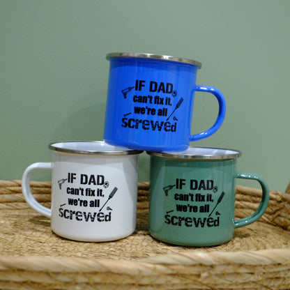 Enamel Mug 360ml - Dad mugs