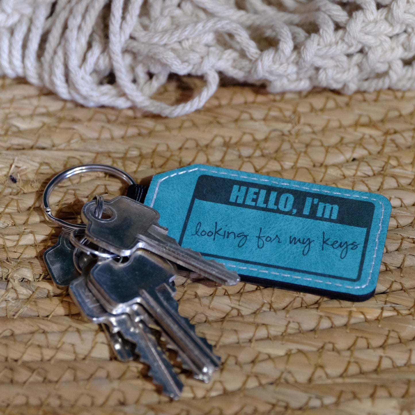 Faux Leather Keyring - Many designs available or create your own