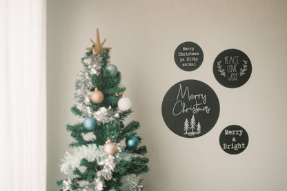 Christmas Wall Decals - set of 4