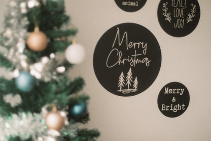 Christmas Wall Decals - set of 4