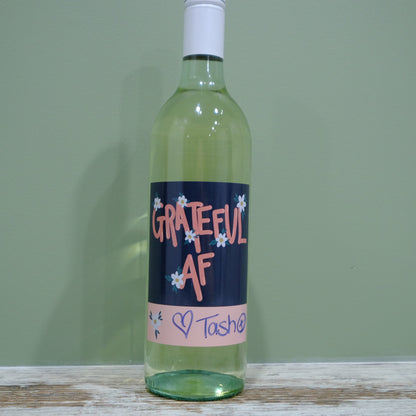 Wine bottle labels - Thank you/teacher theme