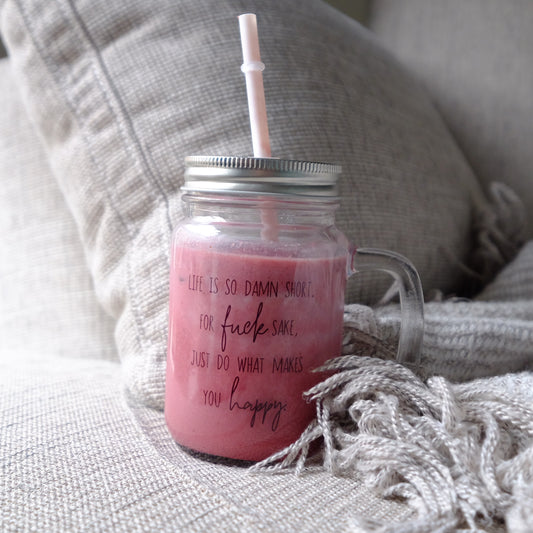 Mason Jar mug - 350ml - Do what makes you happy