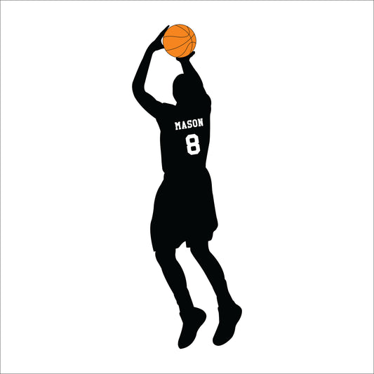 Fabric Wall/Door Personalised Basketball Decal