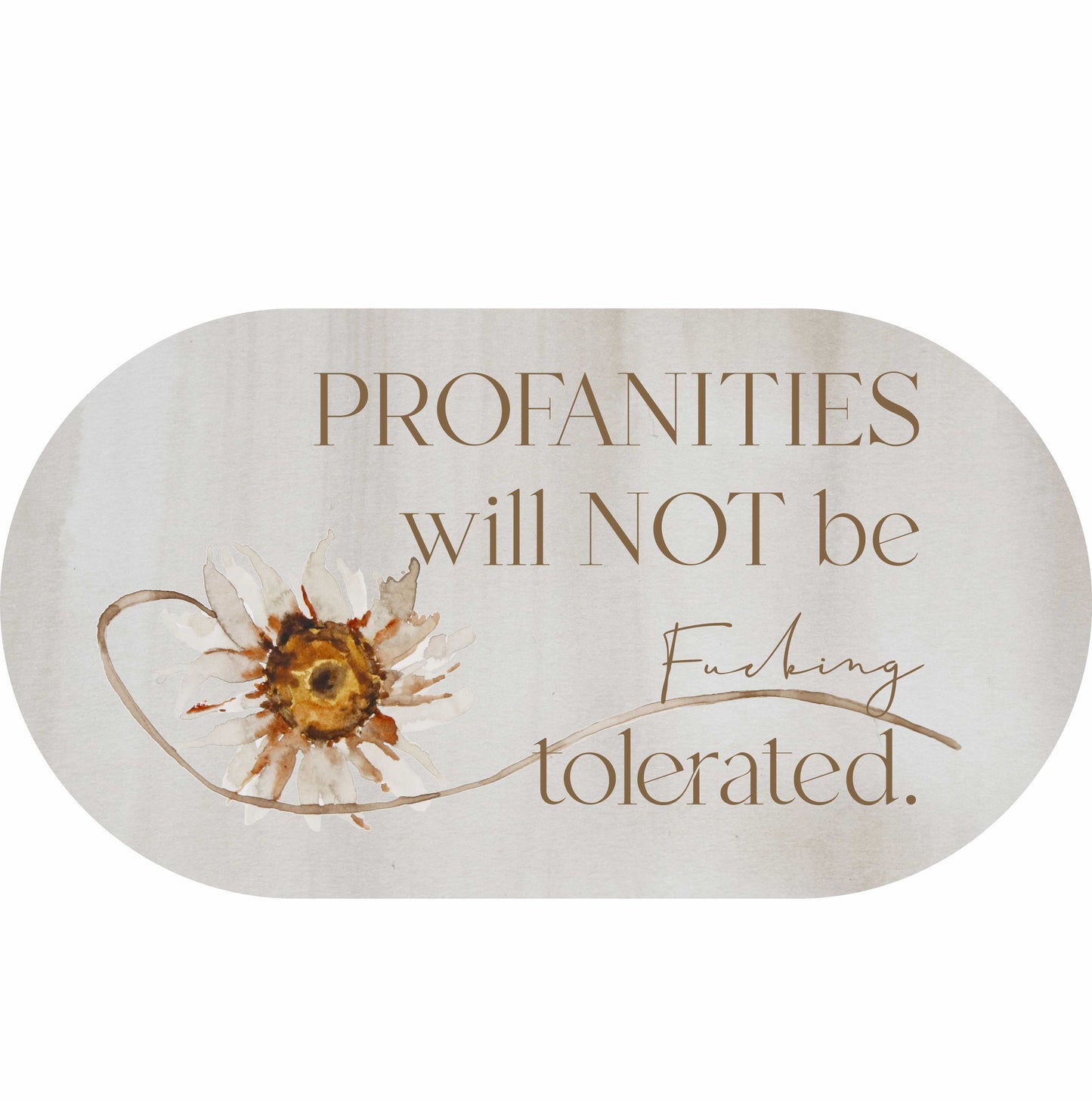 Boho Theme Office and sweary Affirmations and Quotes - Fabric Wall Decal