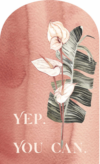 Boho Theme Affirmations and Quotes - Fabric Wall Decal