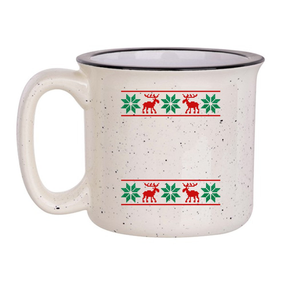 Ceramic Speckled mug 400ml - 'Ugly Sweater' Family Christmas