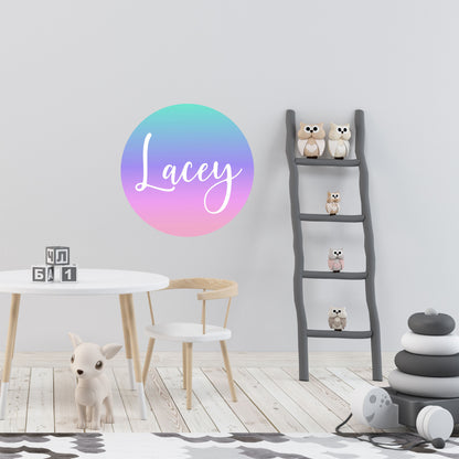 Kids room name wall door decal sticker plaque