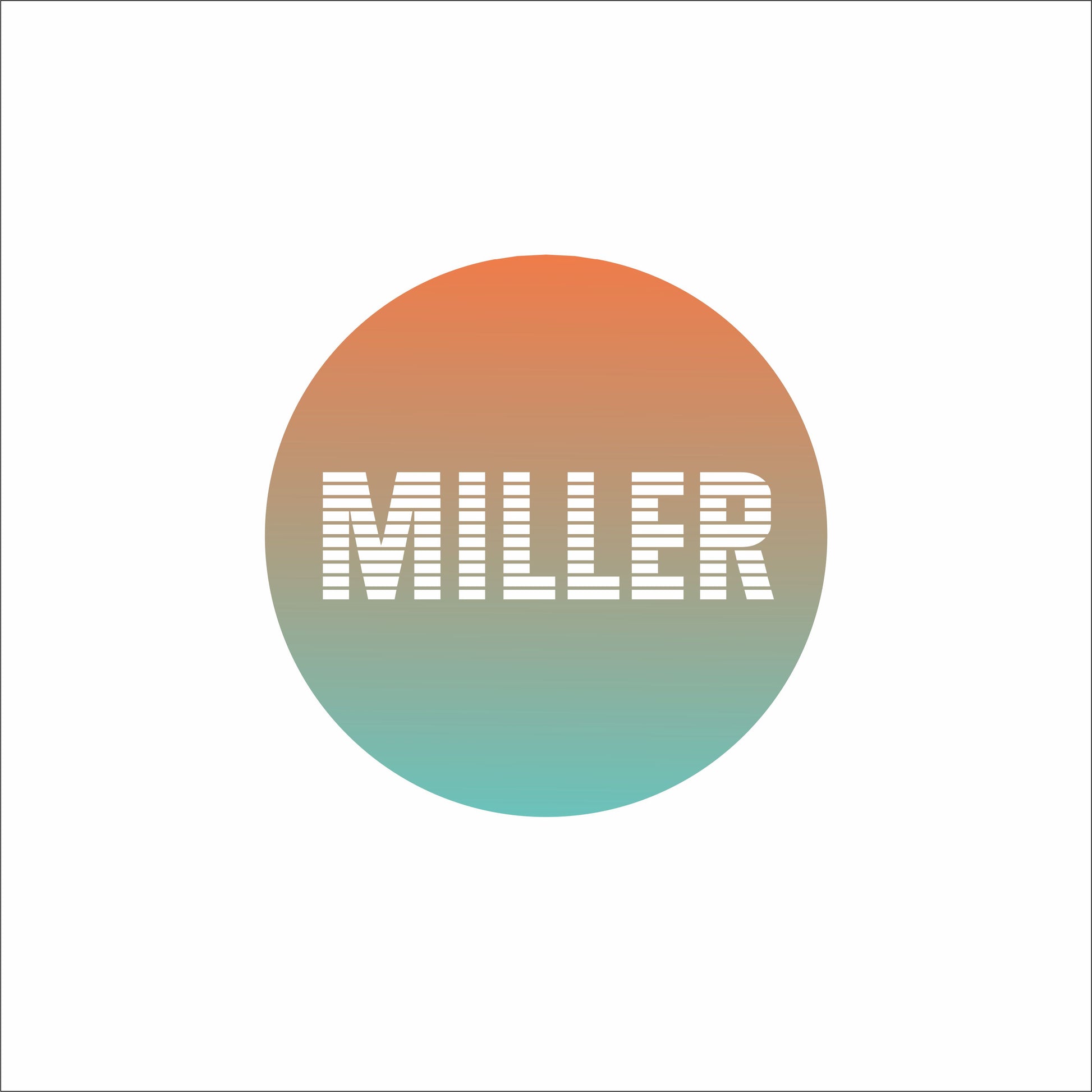 Kids room name wall decal plaque vintage vibes colourway