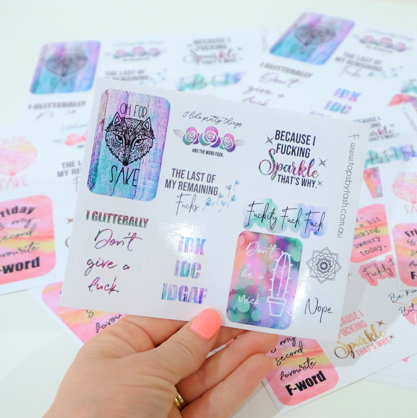 Sweary stickers