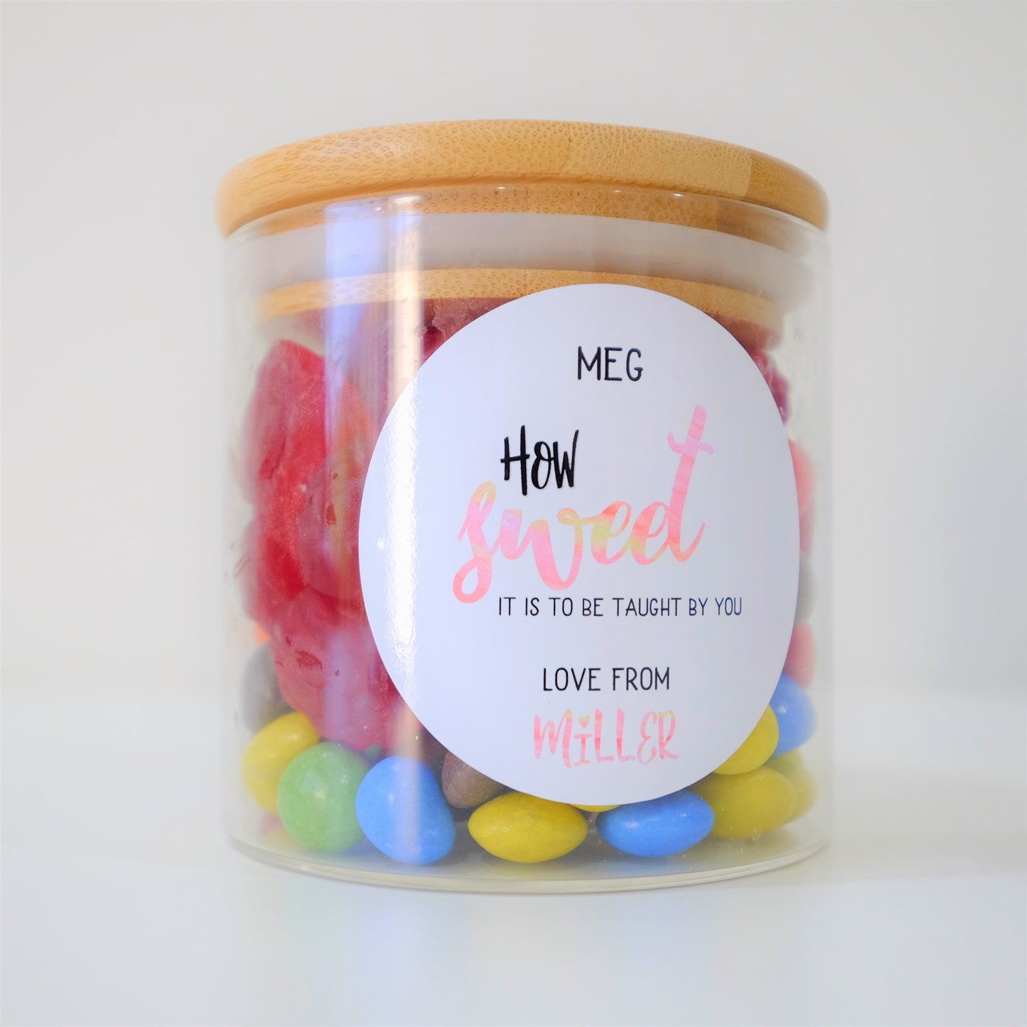 Teacher Stickers - DIY for lolly jars or candles