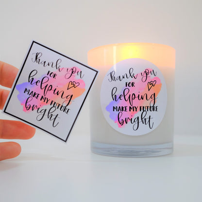 Teacher Stickers - DIY for lolly jars or candles