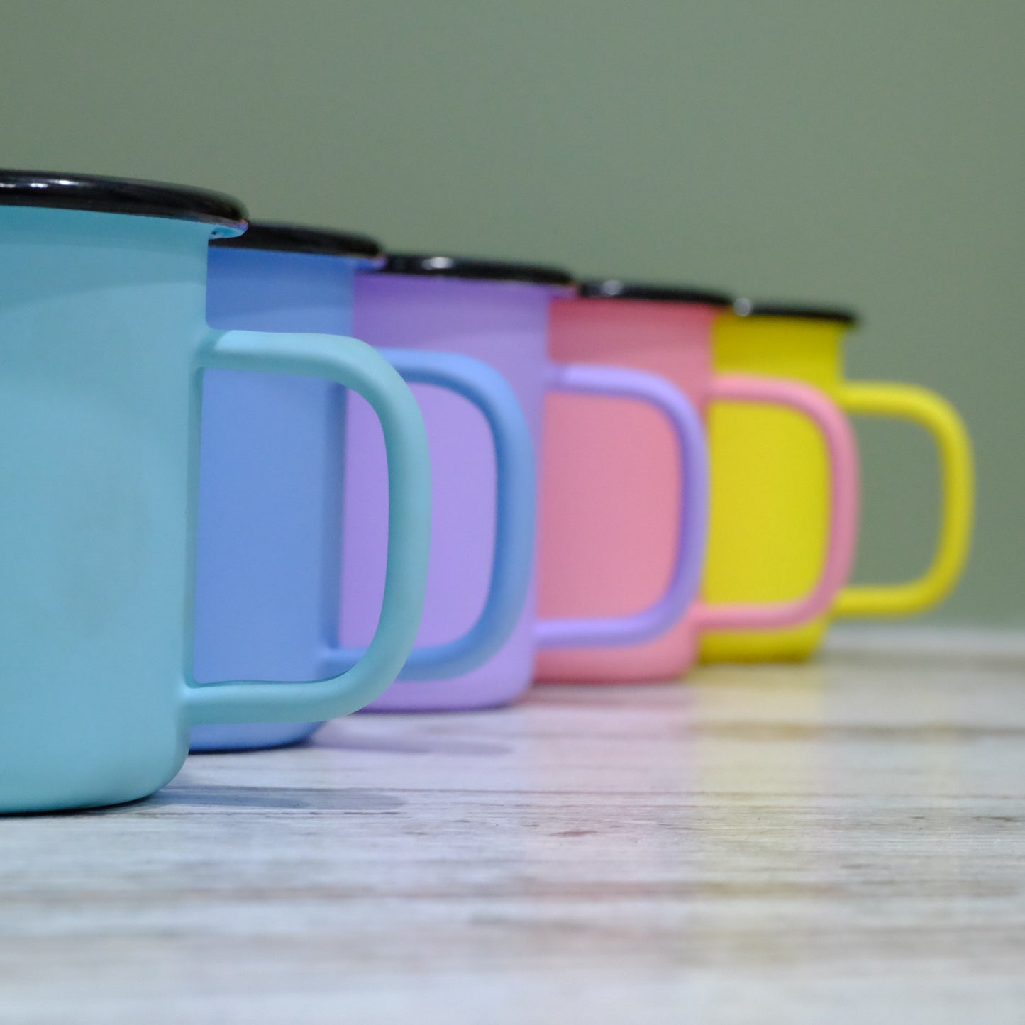 Pastel Matt Enamel Mug 360ml - What, and I can not stress this enough, the fuck