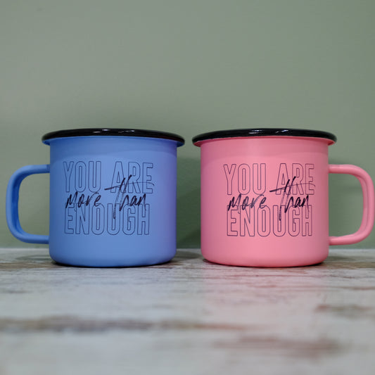 Pastel Matt Enamel Mug 360ml - You are more than enough