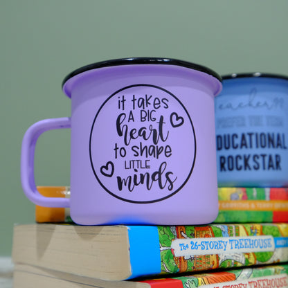 Pastel Matt Enamel Mug 360ml - Teacher mug