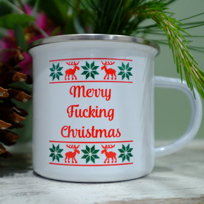 Enamel Mug 360ml - Various Christmas designs