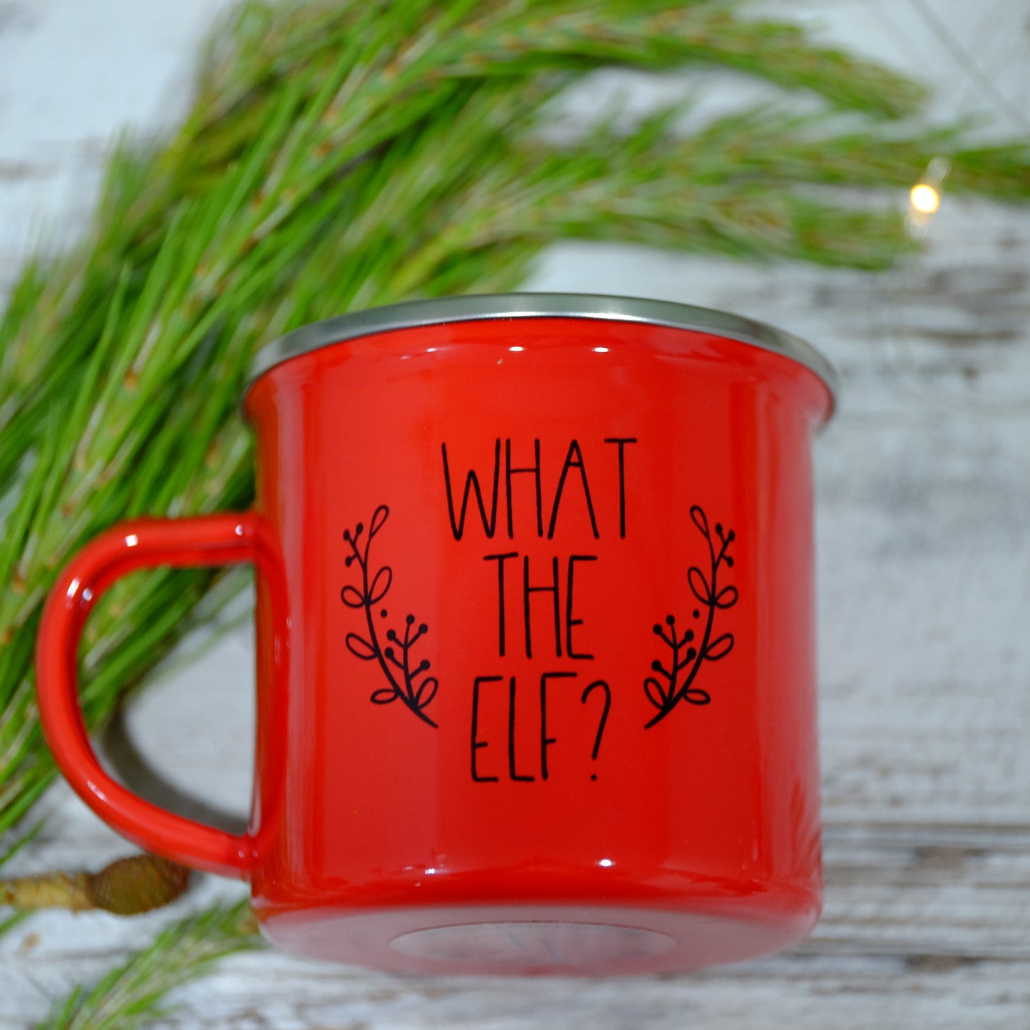 Funny Enamel Christmas mugs