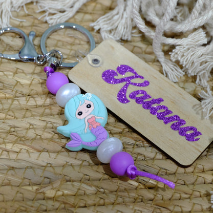 Keyring - Purple Mermaid