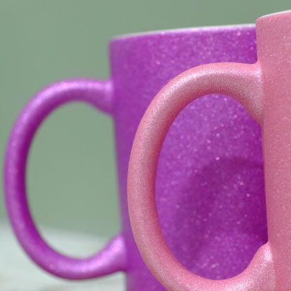 Ceramic Glitter mug 325ml - Custom