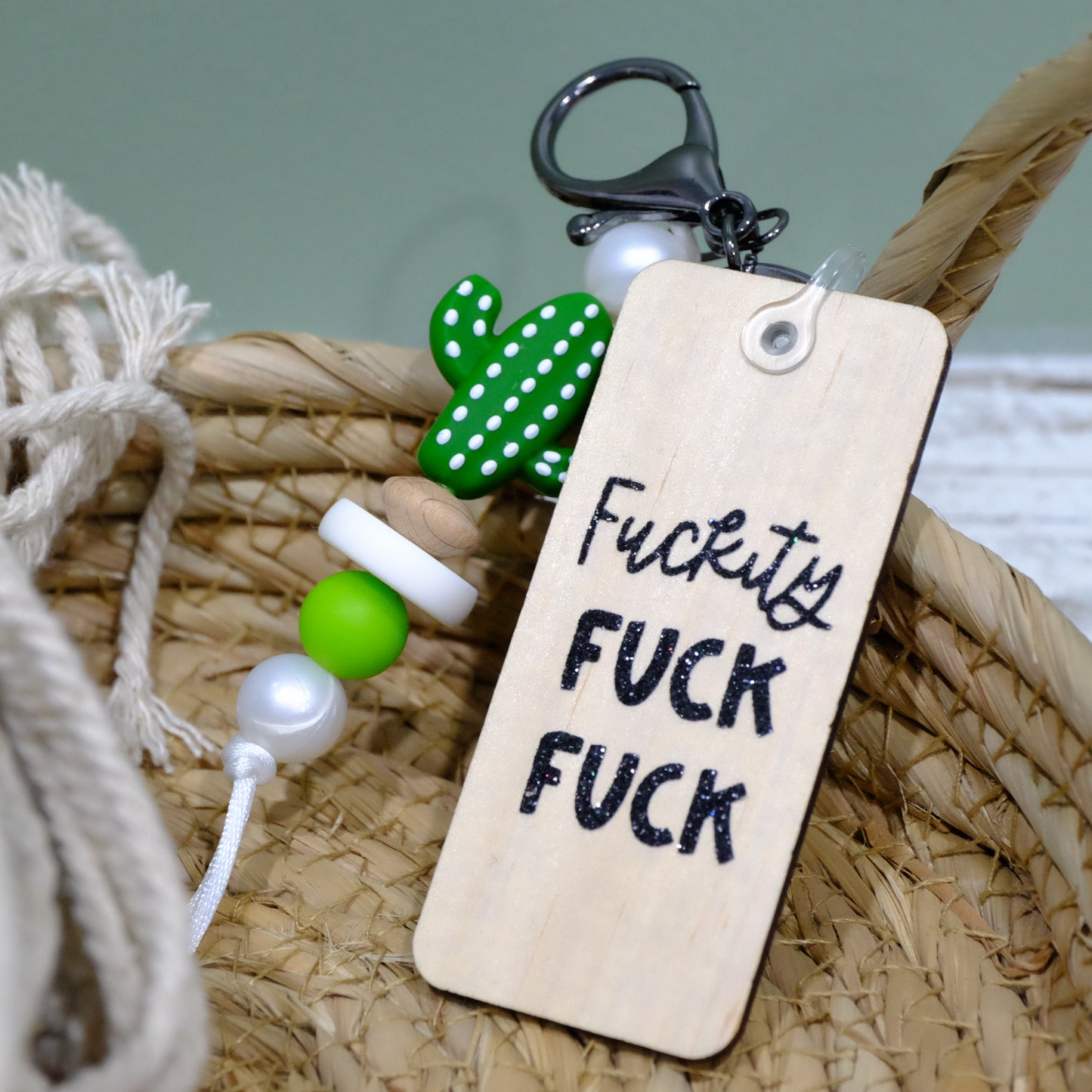 Keyring - Green Cactus