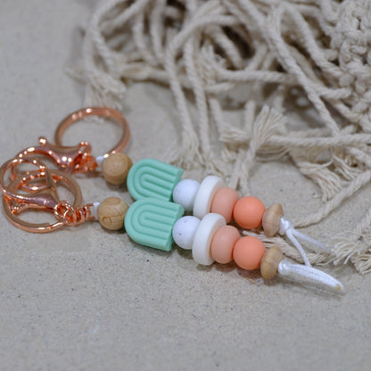 Keyring - Mint Arch rainbow
