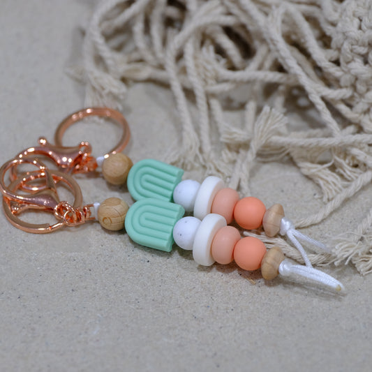 Keyring - Mint Arch rainbow