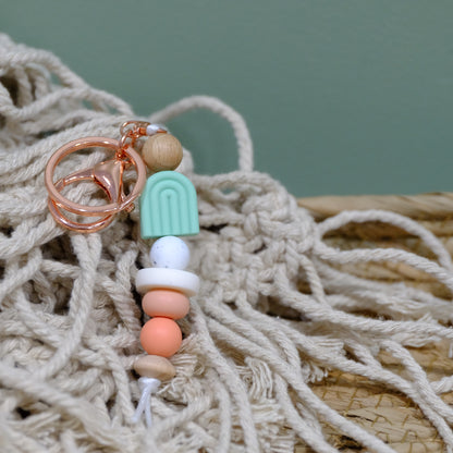 Keyring - Mint Arch rainbow