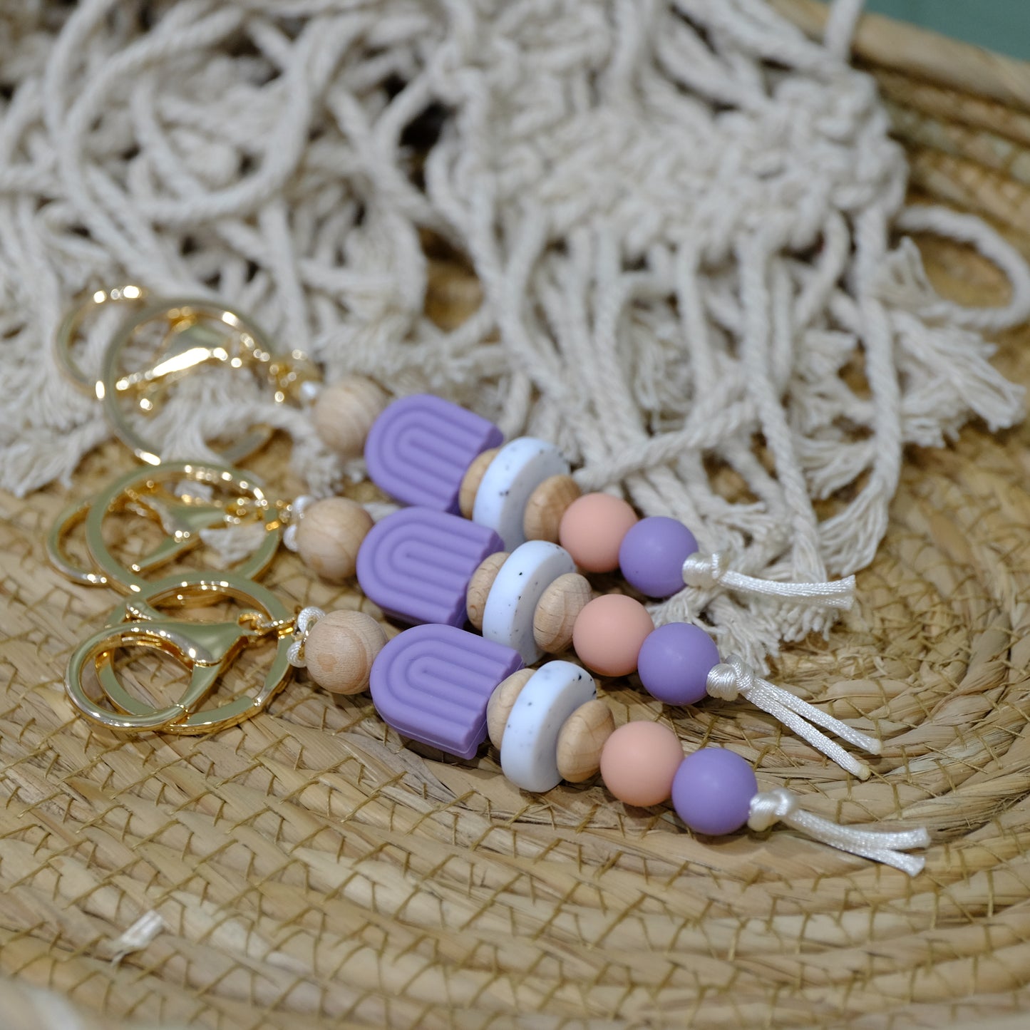 Keyring - Lilac Arch rainbow
