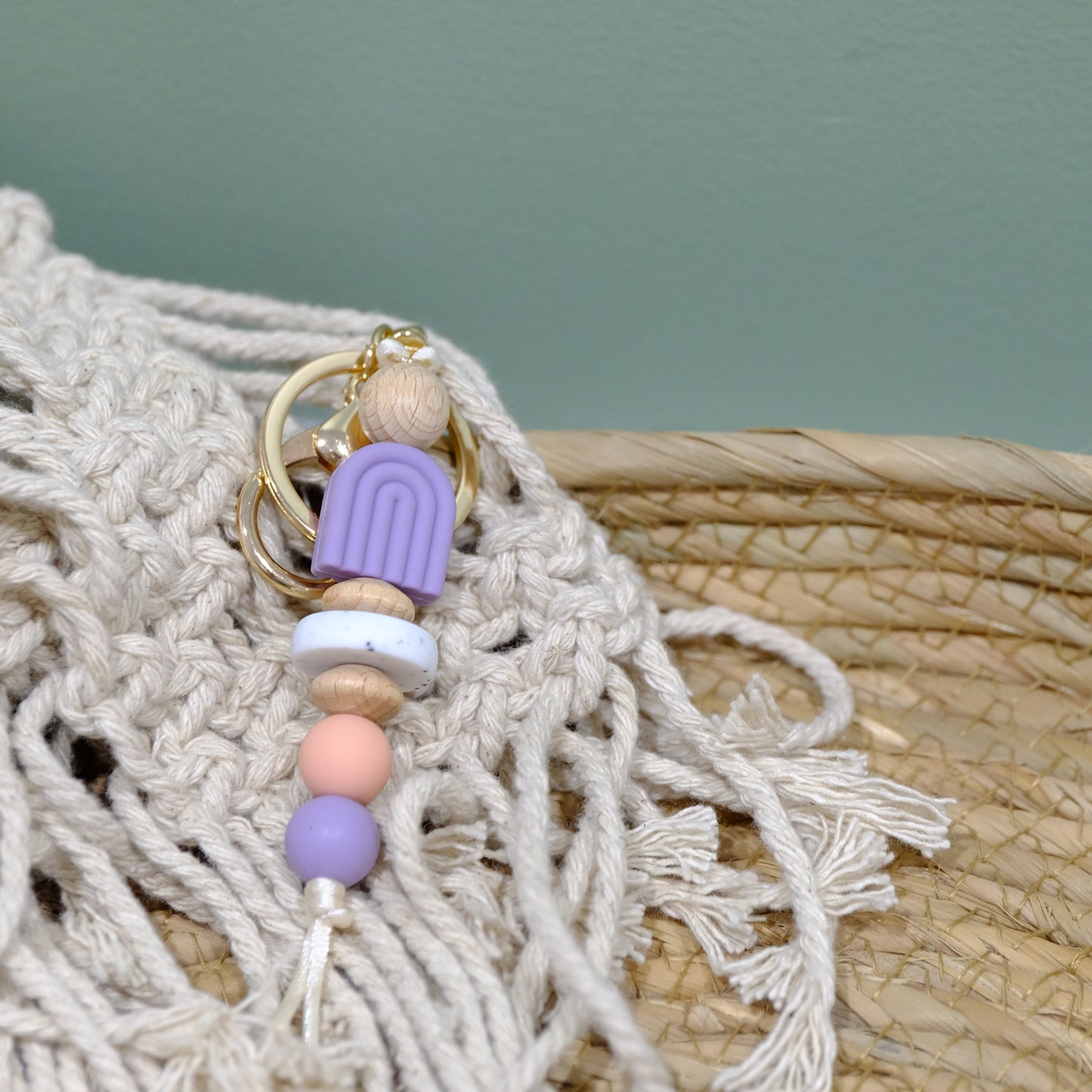 Keyring - Lilac Arch rainbow