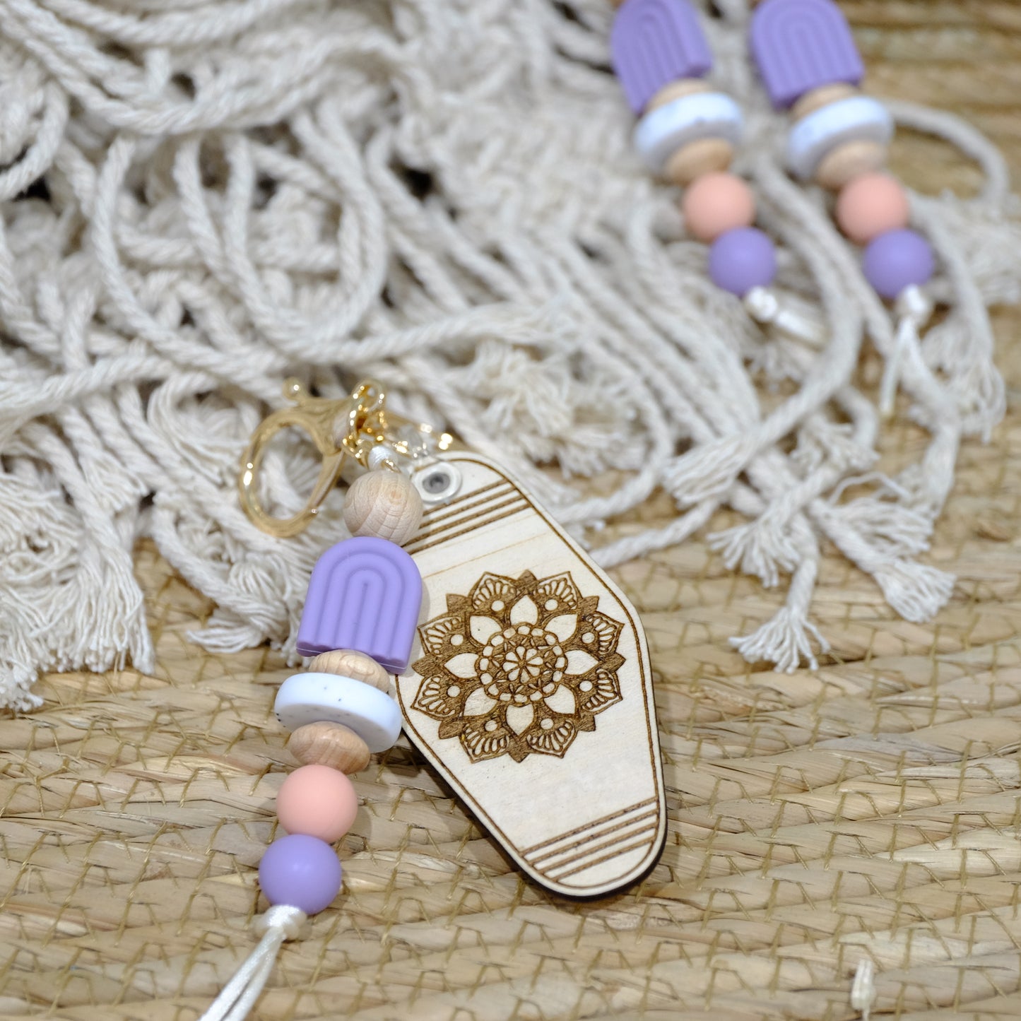 Keyring - Lilac Arch rainbow