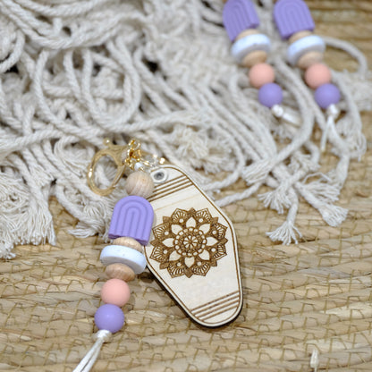 Keyring - Lilac Arch rainbow