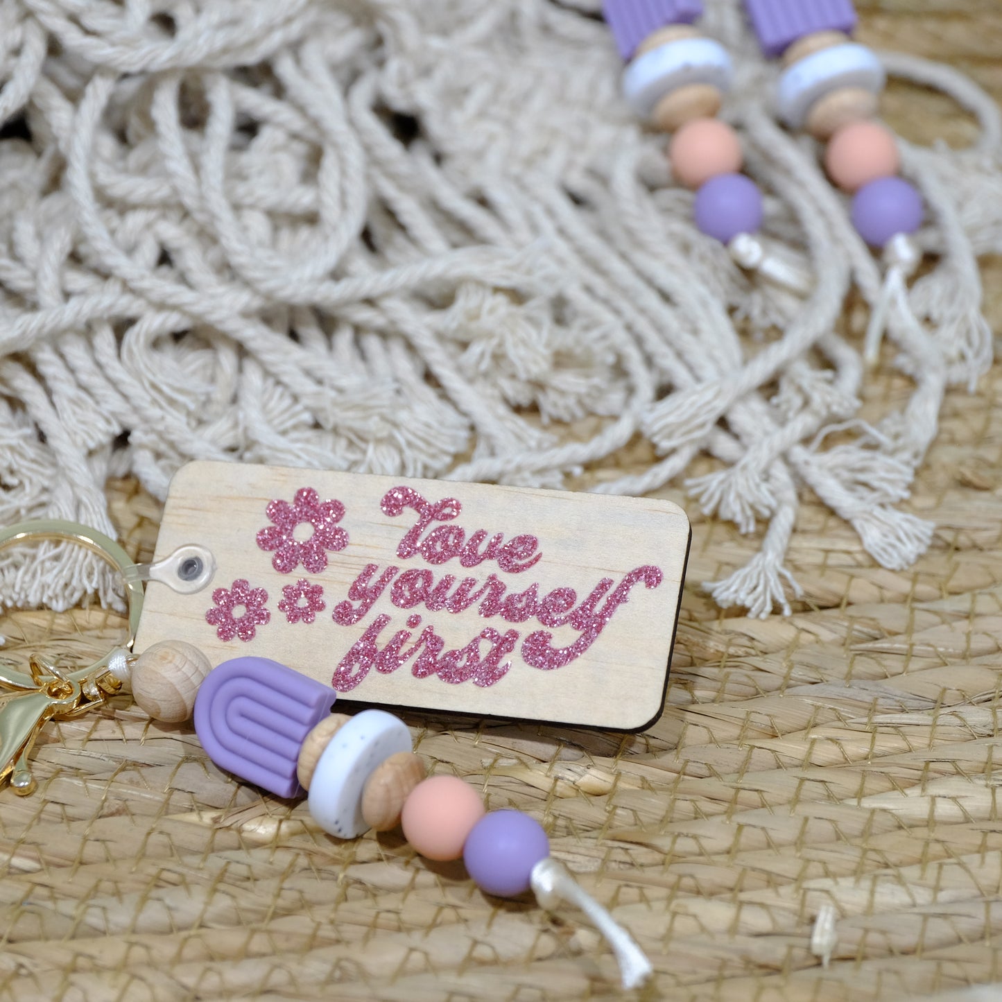 Keyring - Lilac Arch rainbow