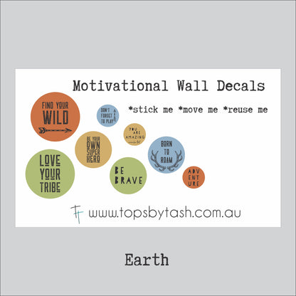 Motivational Wall Decals - Find your Wild