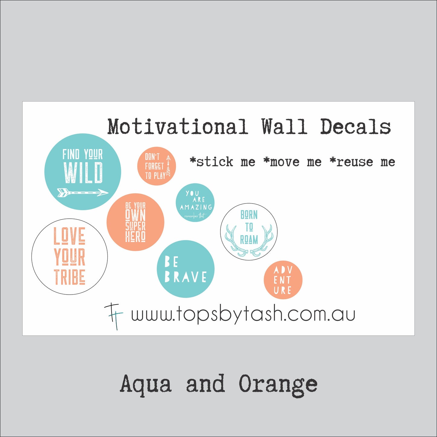 Motivational Wall Decals - Find your Wild