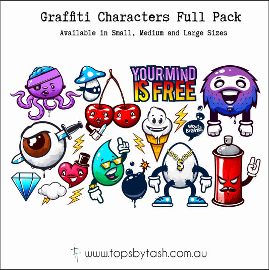 Wall Decals - Graffiti Characters