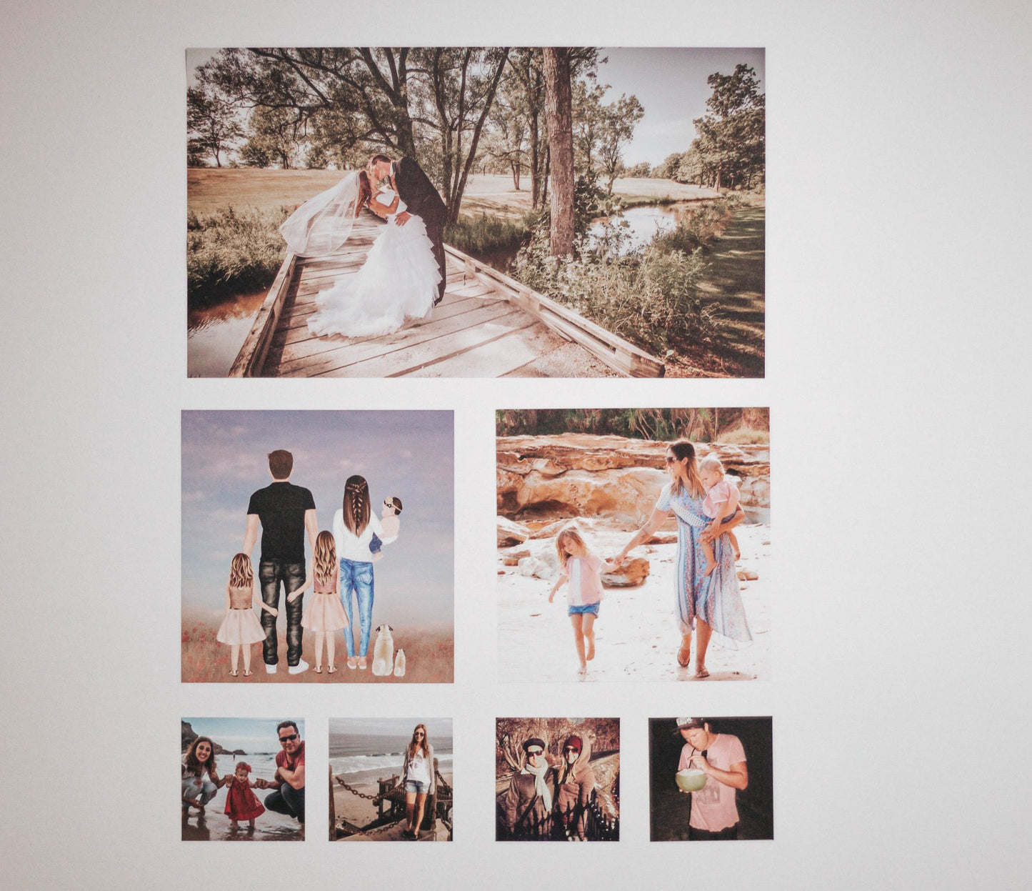 Fabric Photo Wall Decals - Medium Photo package